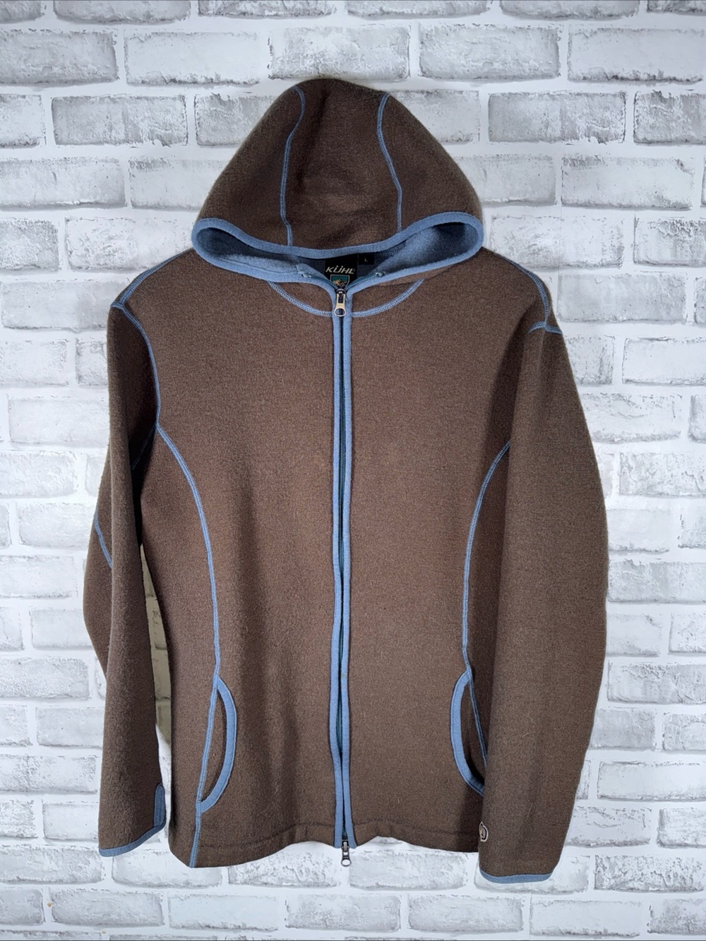 KUHL Merino Wool Full Zip Hoodie Womens L